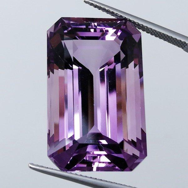 1 pcs Violet Amethist - 46.87 ct - Antwerp Laboratory for, Sieraden, Tassen en Uiterlijk, Edelstenen