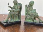 Max Le Verrier - Boekensteunen (2) - Marmer, Zinklegering -, Antiek en Kunst