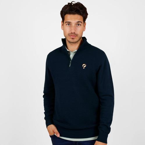 -29% Q1905  Q1905 Trui woudrichem donker  maat M, Kleding | Heren, Truien en Vesten, Blauw, Nieuw, Verzenden