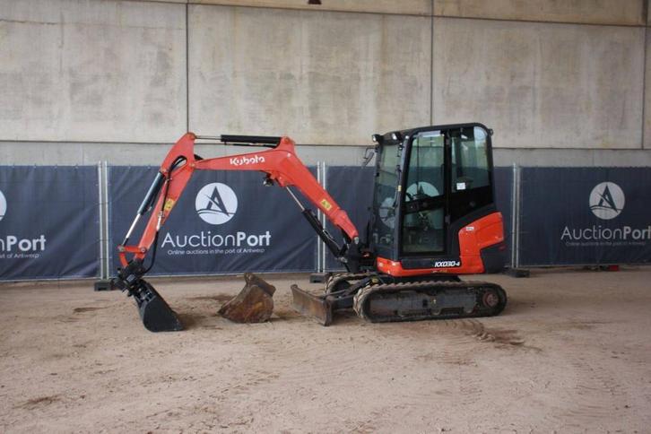 Veiling: Rupsgraafmachine Kubota KX030-4 Diesel 17.7kW 2018, Zakelijke goederen, Machines en Bouw | Kranen en Graafmachines, Graafmachine