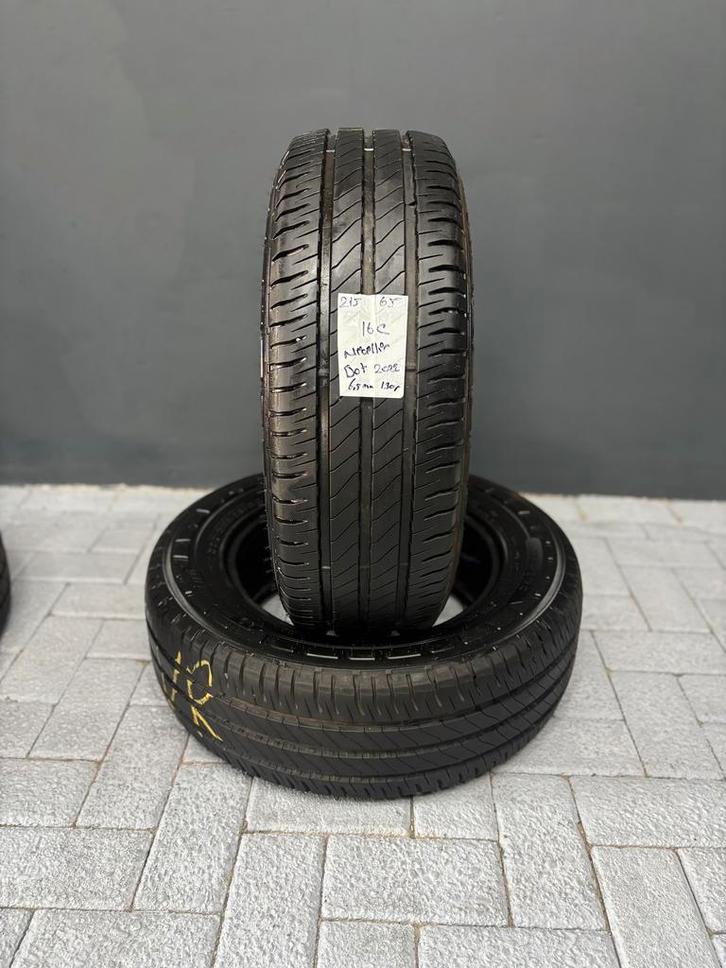 215/65/16C MICHELIN AGILES 6,5MM 2 STUKS 130,- (2022), Auto-onderdelen, Banden en Velgen, 16 inch, Zomerbanden, 215 mm, Bestelwagen