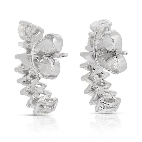 Oorbellen - 18 karaat Witgoud - 2.10ct. tw. Diamant, Sieraden, Tassen en Uiterlijk, Oorbellen