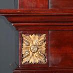 Hollandse mahonie Empire stijl vitrine ca 1880 met brons be, Ophalen of Verzenden