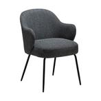 *WOONWINKEL* Dan-Form Bae Luxe Eetkamerstoel Met Armleuninge, Verzenden, Nieuw, Grijs