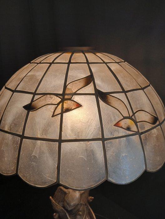 Lamp - Geplateerd zilver en parelmoer., Antiek en Kunst, Curiosa en Brocante