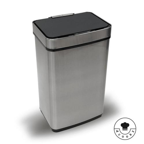 4goodz Prullenbak met sensor 60 liter - RVS, Huis en Inrichting, Woonaccessoires | Prullenbakken, Nieuw, Verzenden