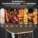 Airfryer XXL - heteluchtfriteuse - 9L - Zwart - OYAJIA •, Verzenden, Zo goed als nieuw