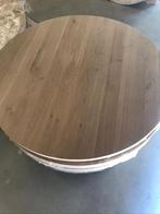 Massief eiken Tafel Rond | Ovaal | Deens | Boomstam | Bureau, Huis en Inrichting, Tafels | Eettafels, Rond, Nieuw, Overige materialen