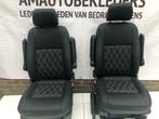 Voor stoelen met Zwart leder ruitjes Voor Transporter T5 T6, Auto-onderdelen, Interieur en Bekleding, Nieuw, Volkswagen, Ophalen