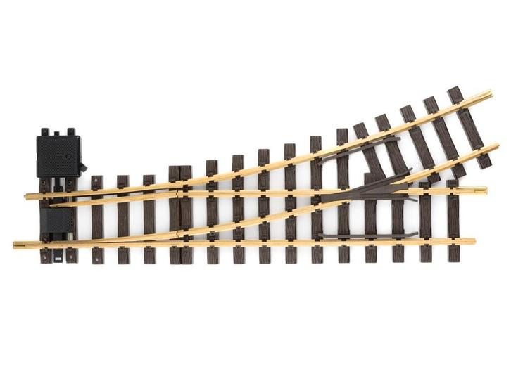 LGB 16140 Handweiche R3 links (Messing, Wissel), Hobby en Vrije tijd, Modeltreinen | Overige schalen, Rails, Nieuw, LGB, Analoog