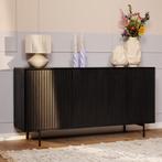 *WOONWINKEL* Starfurn Madison Dressoir Zwart Mangohout 165 C, Huis en Inrichting, Kasten | Dressoirs, Verzenden, Nieuw