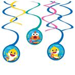 Hangdecoratie Swirls Baby Shark (6st), Ophalen of Verzenden, Nieuw