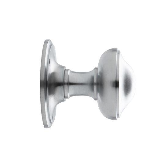 Deurknop 80mm - Rond draaibaar mat nikkel, Doe-het-zelf en Verbouw, Hang- en Sluitwerk, Overige typen, Nieuw, Koper of Messing