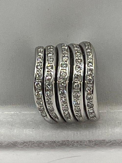 Statement ring - 18 karaat Witgoud, Sieraden, Tassen en Uiterlijk, Antieke sieraden