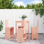 vidaXL 5-delige Tuinset massief douglashout, Verzenden, Nieuw, 5 zitplaatsen, Tuinset