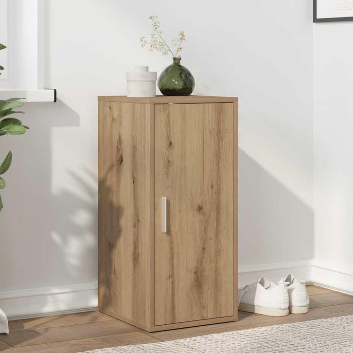 vidaXL Schoenenkast 32x35x70 cm bewerkt hout artisanaal, Huis en Inrichting, Kasten | Schoenenrekken, Nieuw, Verzenden