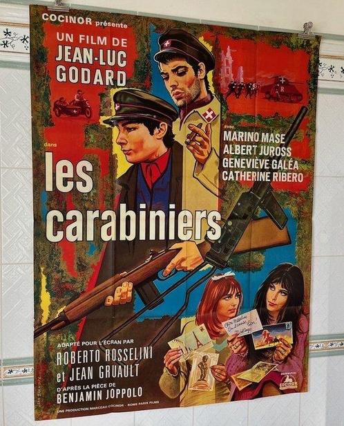 The carabineers (1963) Jean-Luc Godard - French poster, Verzamelen, Film en Tv