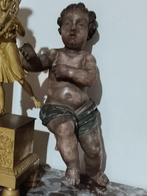 sculptuur, Putto - 39 cm - Hout, Antiek en Kunst, Antiek | Keramiek en Aardewerk