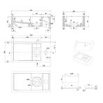Fontein Luca Sanitair 35x18x9cm Solid Surface Zonder, Ophalen of Verzenden, Nieuw