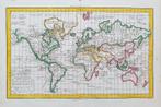 wereld, Mappamondo; C. Delamarche / R. de Vaugondy -