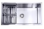 Spoelbak met droogrek keuken wasbak gootsteen 74x44x20cm rvs, Huis en Inrichting, Keuken | Keukenelementen, Overige kleuren, Verzenden