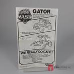 M.A.S.K. Instructies Gator (M.A.S.K. Overig, Toys) (Toys), Verzamelen, Poppetjes en Figuurtjes, Verzenden, Zo goed als nieuw