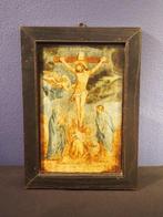 Christ on the Cross surrounded by an angel, St.Mary, St., Antiek en Kunst