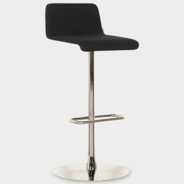 Barkruk Offecct, zwart/chroom, Huis en Inrichting, Bureaustoelen, Ophalen of Verzenden