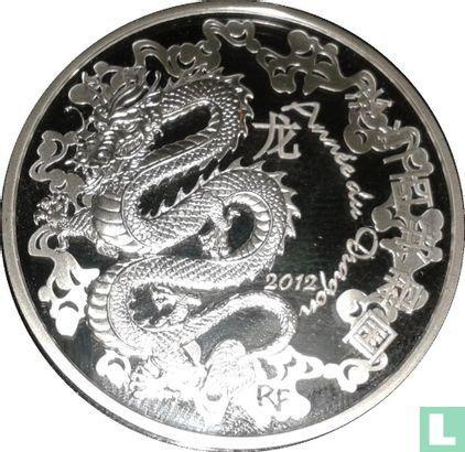 Frankrijk 10 euro 2012 (PROOF) Year of the Dragon, Postzegels en Munten, Munten | Europa | Euromunten, Losse munt, 10 euro, Goud