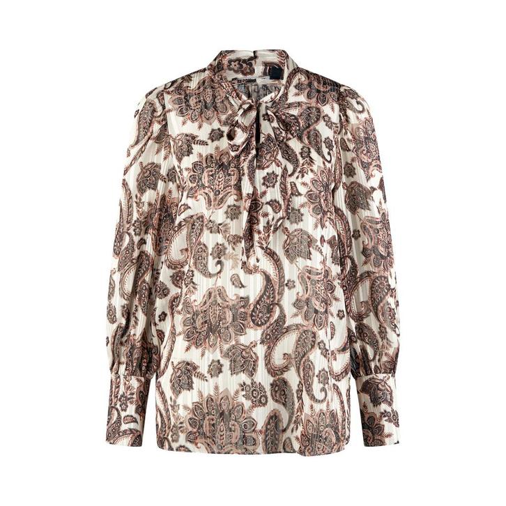 Marc Aurel • bruine paisley blouse • 36, Kleding | Dames, Tops, Bruin, Nieuw, Maat 36 (S), Verzenden