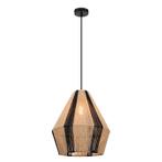 Landelijke hanglamp bruin, Holly, Huis en Inrichting, Lampen | Hanglampen, Nieuw, Ophalen of Verzenden, Landelijk, Metaal