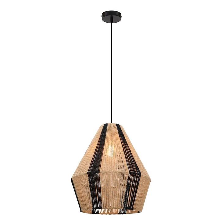 Landelijke hanglamp bruin, Holly, Huis en Inrichting, Lampen | Hanglampen, Nieuw, Metaal, 75 cm of meer, Ophalen of Verzenden