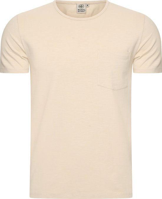 2dekans | Mario Russo T-shirt - T-shirts Heren - Katoen -, Kleding | Heren, T-shirts, Beige, Zo goed als nieuw, Maat 56/58 (XL)