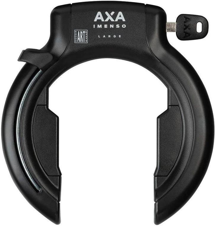 Ringslot Axa Imenso Large - Zwart, Fietsen en Brommers, Fietsaccessoires | Fietssloten, Nieuw, Verzenden