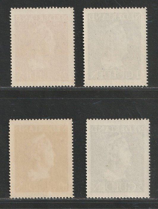 Nederland 1946 - Hoge waarden Wilhelmina - NVPH 346/349, Postzegels en Munten, Postzegels | Nederland