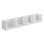 Wandrek Ekero met 4 vakken 95x17x16,5 cm wit, Huis en Inrichting, Woonaccessoires | Wandplanken en Boekenplanken, Verzenden, Nieuw