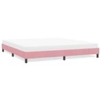 vidaXL Bedframe zonder matras 180x210 cm fluweel roze, Huis en Inrichting, Slaapkamer | Bedden, Verzenden, Nieuw, Tweepersoons