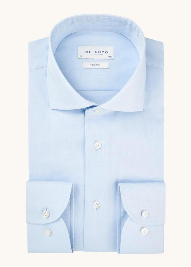 Tweedekans | Navy Shirt Cutoway Overhemd | Heren - maat 39, Kleding | Heren, Overhemden, Zo goed als nieuw, Ophalen of Verzenden