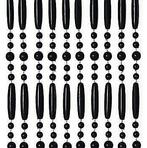 Vliegengordijn kralen zwart in 90x220cm en 100x240cm, Nieuw