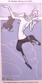 Spotprent over de politieke leuning van Henri Marchant, Verzenden