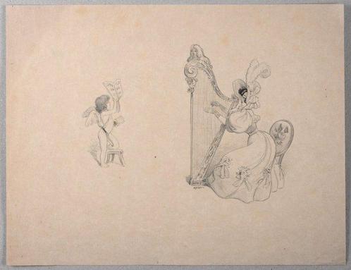 Eugène Auguste Roedel (1859-1900) - La Romance, Antiek en Kunst, Kunst | Designobjecten