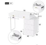 Kaptafel met Opberglades – Flexibel Design voor Slaapkamer, Verzenden, Nieuw