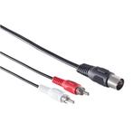 DIN 5-pins - Tulp stereo 2RCA audiokabel (opnemen), Nieuw, Ophalen of Verzenden