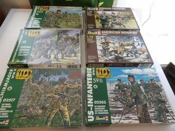 Revell - Speelgoedsoldaatje 6x Revell Amerikaanse en Duitse beschikbaar voor biedingen