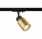 SLV 1-Fase-Rail spot PURI 2.0 zwart/goud GU10, Verzenden, Nieuw, Trendy verlichting