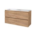 Badmeubelset BWS Salt 120x46cm Greeploos 2 Lades Met, Ophalen of Verzenden, Nieuw, Chroom, Bad