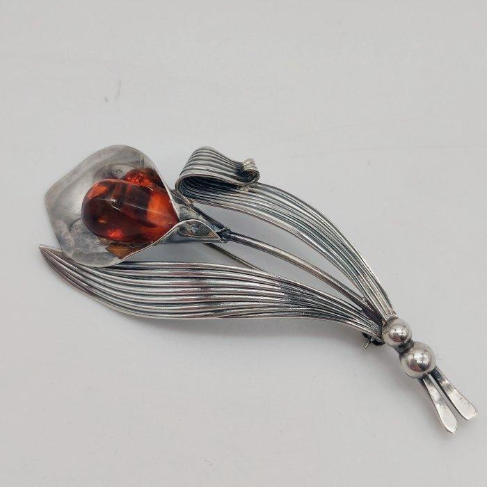 Zonder minimumprijs - Niels Erik From - Broche Zilver, Sieraden, Tassen en Uiterlijk, Antieke sieraden