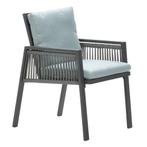 Garden Impressions Brendon lounge dining stoel - mint grijs, Nieuw, Verzenden