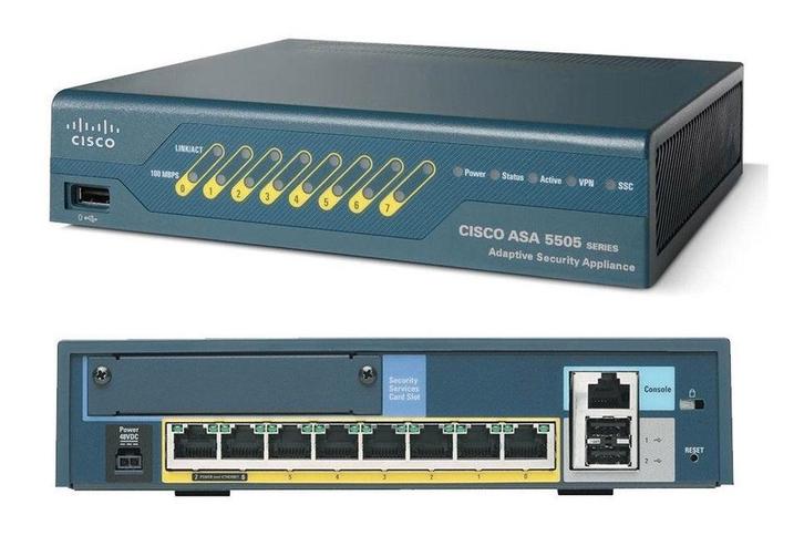 Cisco ASA 5505 Adaptive Security Appliance, Computers en Software, Netwerk switches, Zo goed als nieuw, Ophalen of Verzenden