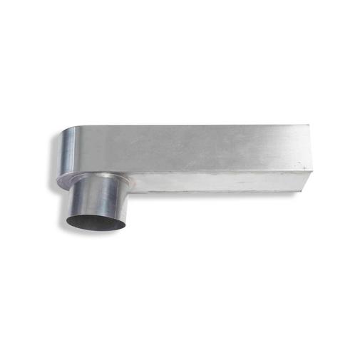 RHEINZINK Stadsuitloop 70mm 60 x 80mm 32cm - walsblank, Doe-het-zelf en Verbouw, Buizen en Afvoer, Ophalen of Verzenden